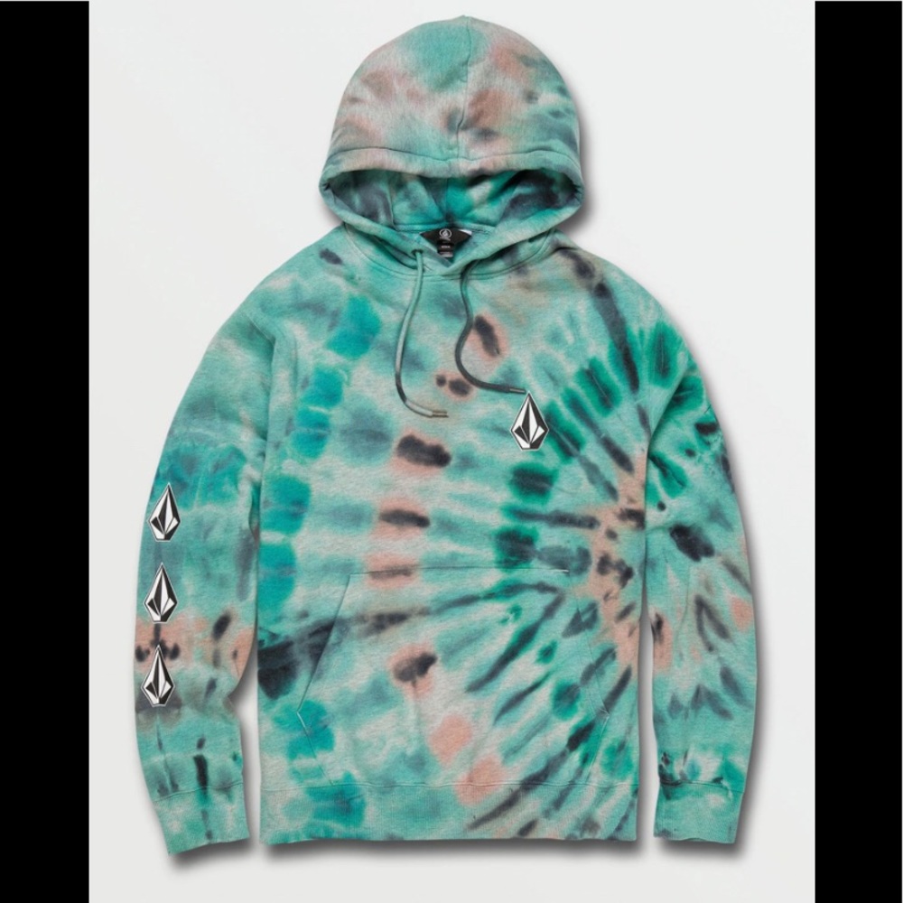 Volcom Fleece Hoodie & Shorts Set Tie Dye - Picture 3 of 6